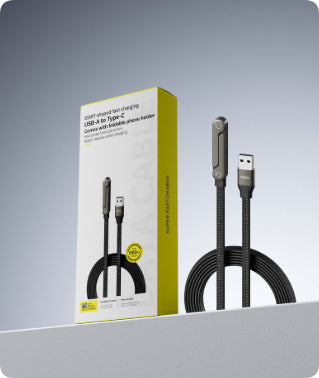 Foldable Bracket Data Cable – Fast Charging 2-in-1 Type-C Cable
