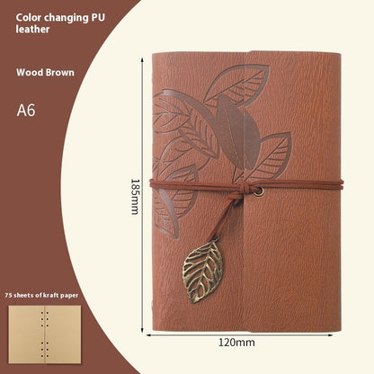 Creative Vintage Leaves Travel Diary Notebook Stationery