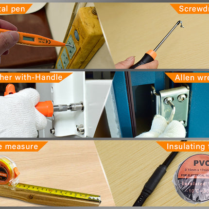 59-Piece Tool Set – Durable Tools for DIY & Household Use