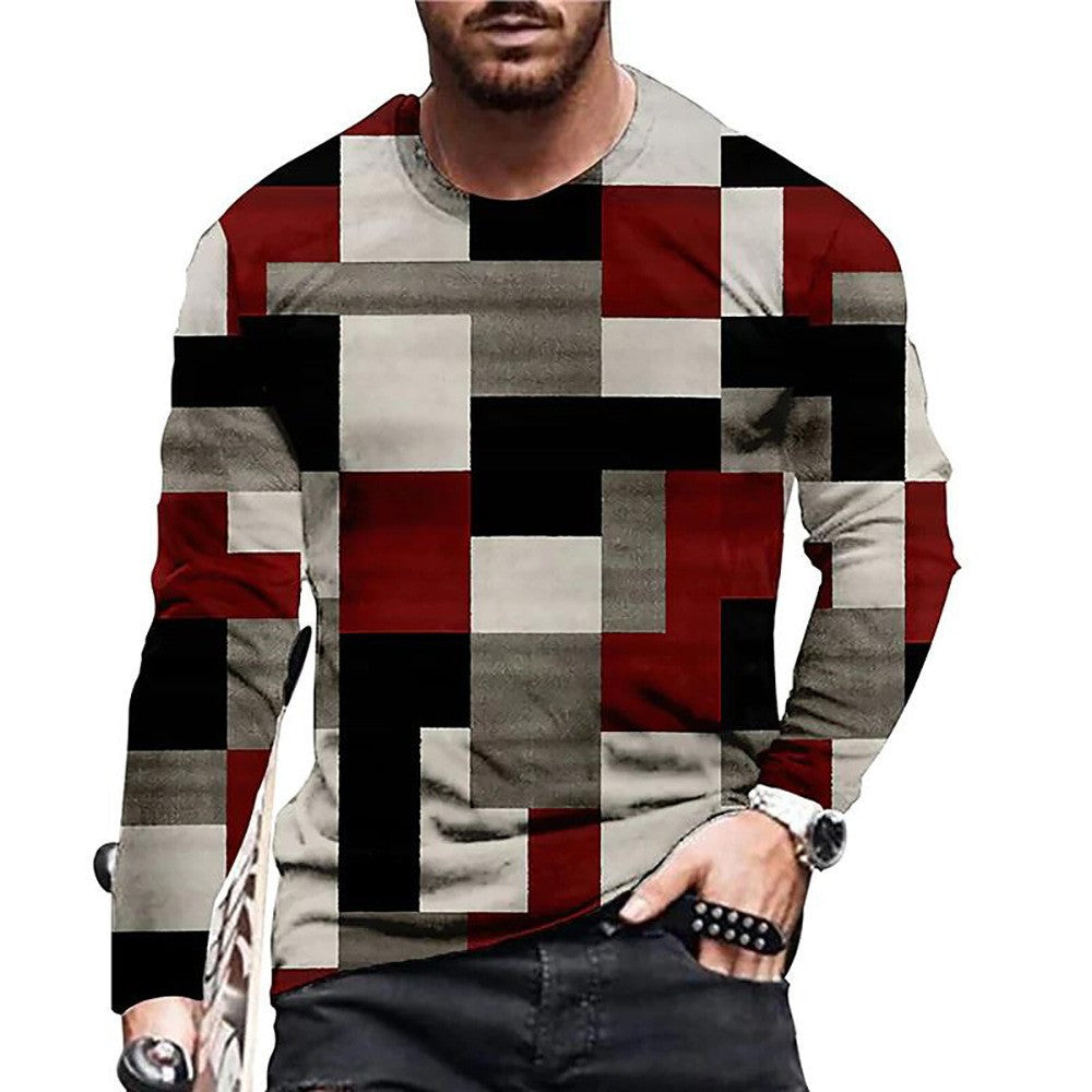 Buy Men’s 3D Digital Printed Round Neck Fashion T-Shirt