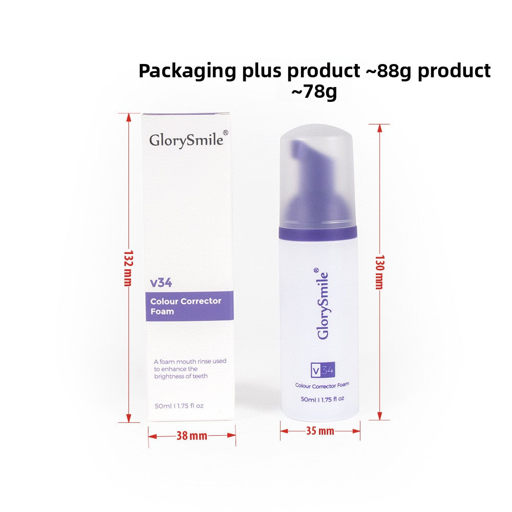 Purple Mousse Teeth Whitening Toothpaste for Bright Smile
