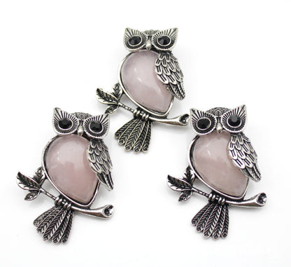 Buy DIY Alloy Owl Brooch with Crystals Stylish Pin Online