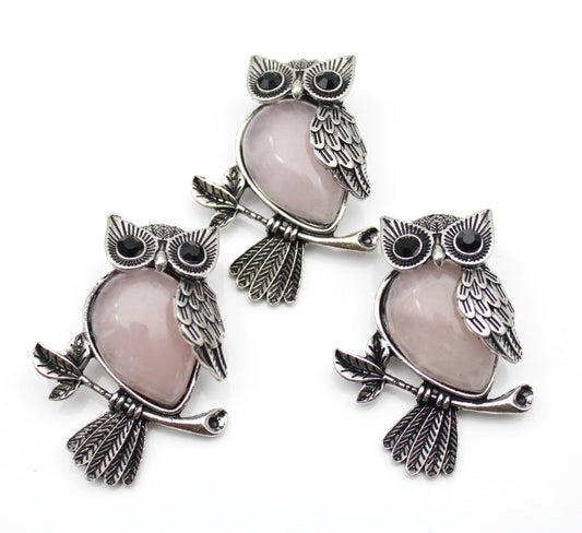 Buy DIY Alloy Owl Brooch with Crystals Stylish Pin Online