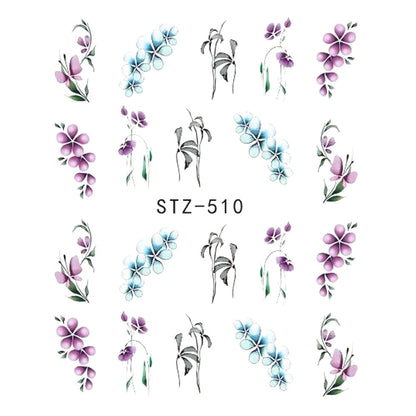 Buy Cute Butterfly Flower Nail Sticker Water Transfer Design.