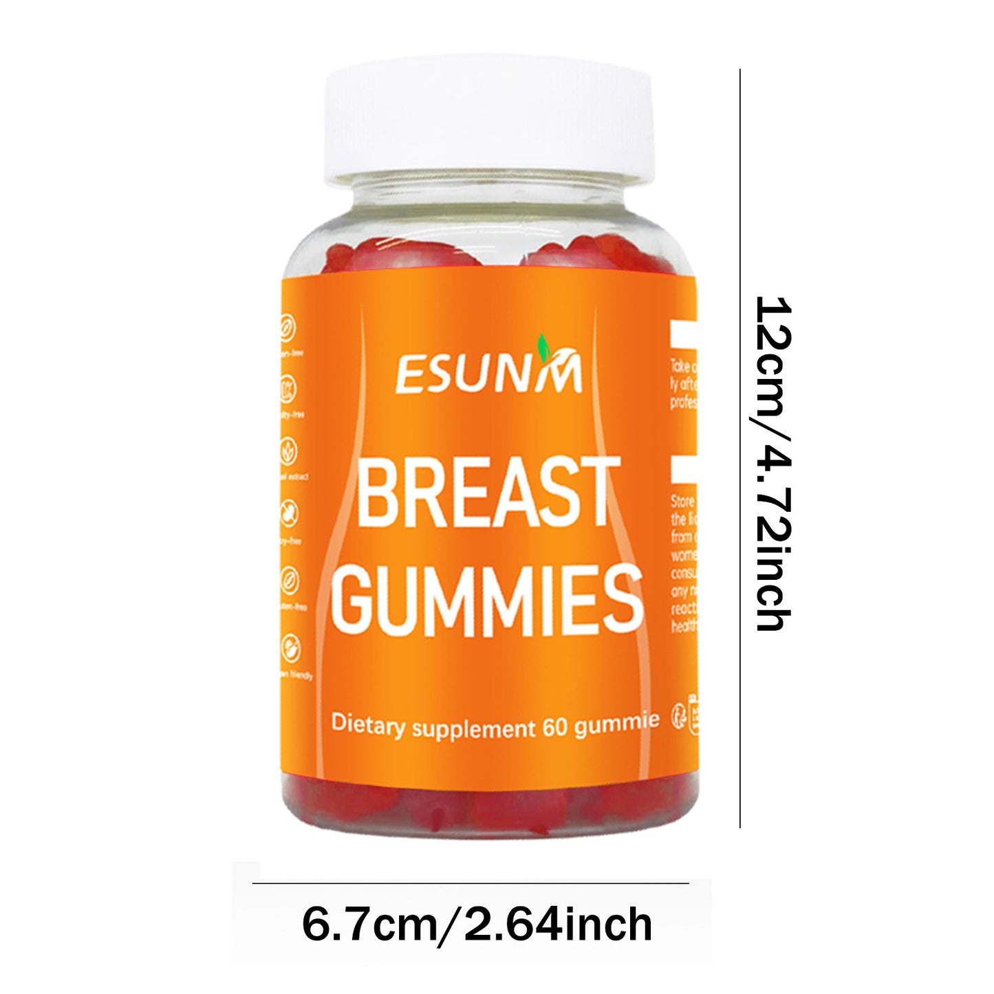 Gummy Bear Gummies Tablets 60 Pack Daily Body Supplement