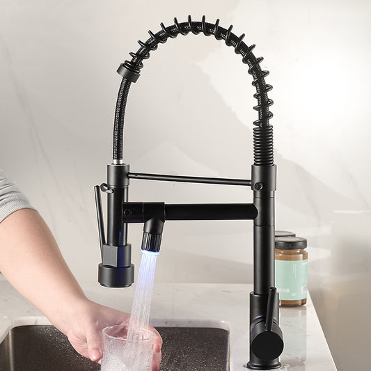 Pull Out Kitchen Faucet with Dual Handle for Daily Sink Use