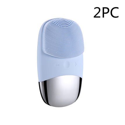 Electric Facial Cleansing Brush Silicone Skin Massager Tool