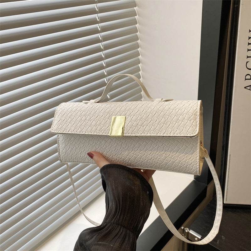 Single-Shoulder Baguette Bag for Chic Daily Styling Uses US