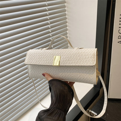 Single-Shoulder Baguette Bag for Chic Daily Styling Uses US