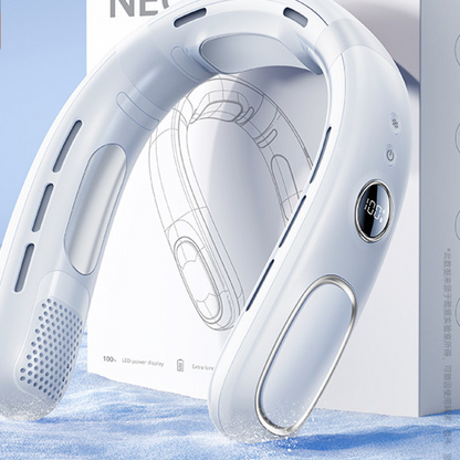 Neck-Worn Fan with Rechargeable Portable Airflow Design