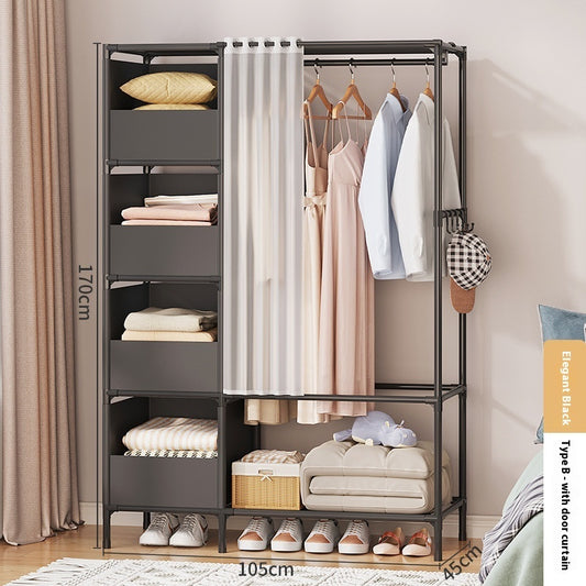 Simple Wardrobe for Bedroom – Quick Assembly & Home Storage