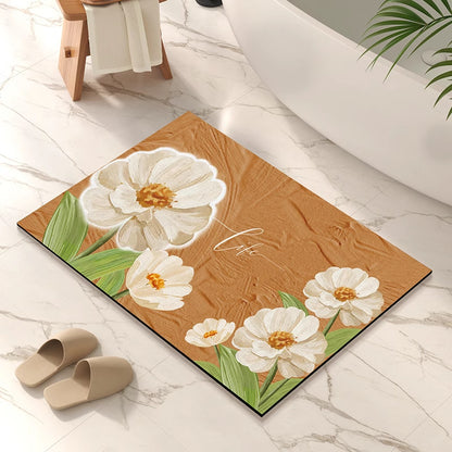 Diatomaceous Earth Bath Mat for Quick-Dry Bathroom Comfort