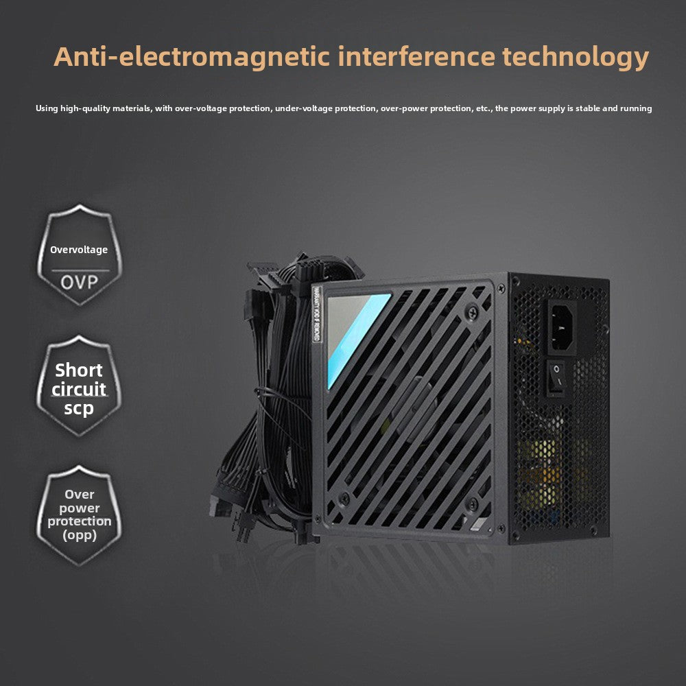 750W Bronze ATX Power Supply Silent Fan Full Modular