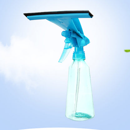 Water Spray Glass Cleaning Brush with Aluminum Long Handle