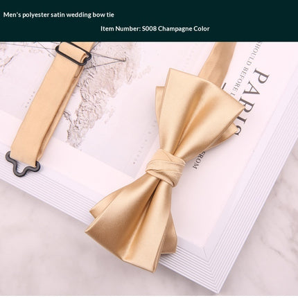 Mens Premium Polyester Wedding Bow Tie for Special Occasions