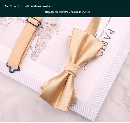 Mens Premium Polyester Wedding Bow Tie for Special Occasions