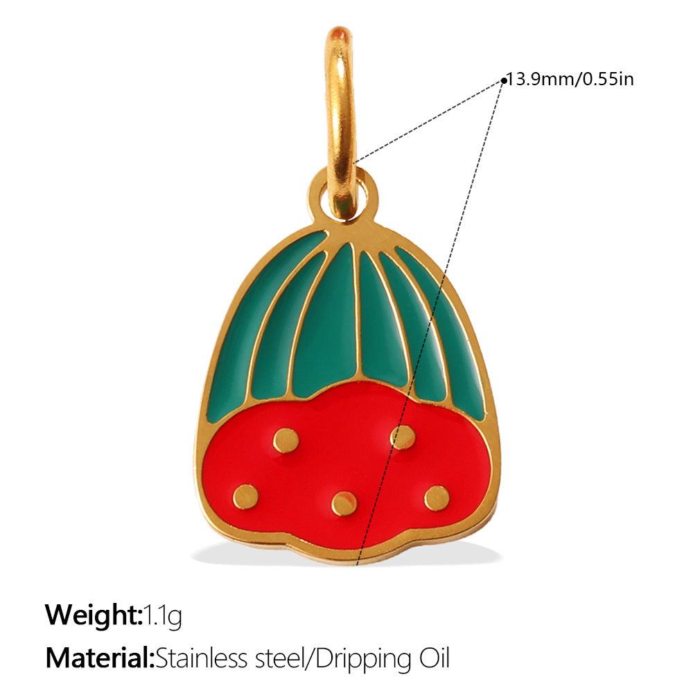 Colorful Drip-Oil Pendant Stylish Necklace Designed for Women