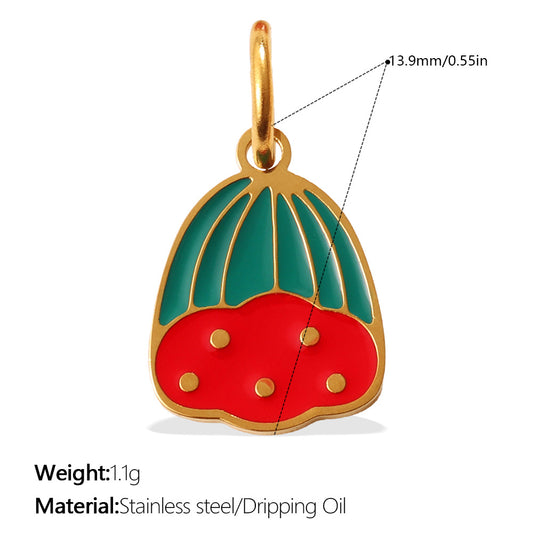 Colorful Drip-Oil Pendant Stylish Necklace Designed for Women