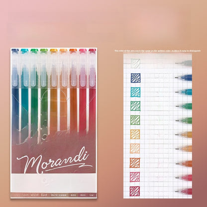 Morandi Color Gel Pens for Journaling Notes and Study Set