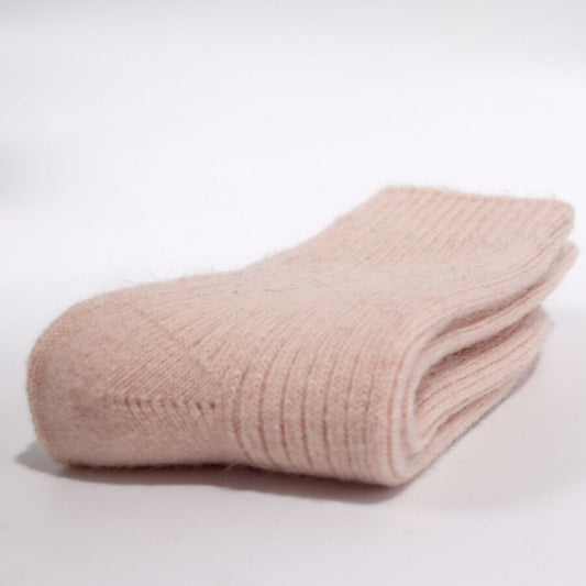 Rabbit Wool Blend Fleece Lined Winter Socks Warm Daily Wear