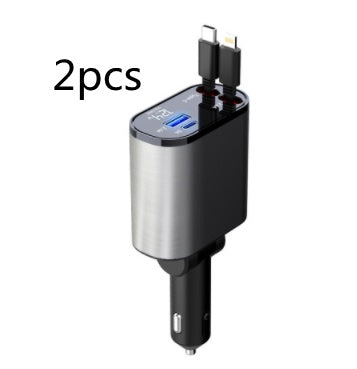 Metal Car Charger 100W Fast USB & TYPE-C Adapter for Your Car