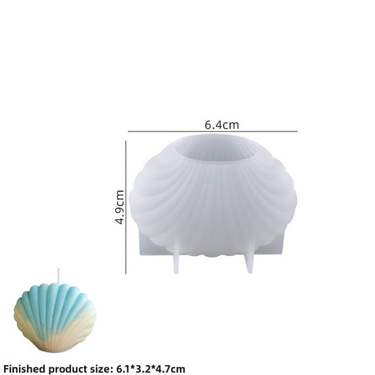 Shell Silicone Mold for DIY Candles and Coastal Craft Decor