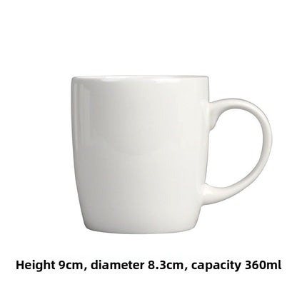 Simple Bone China Coffee Mug  Elegant & Durable Drinkware