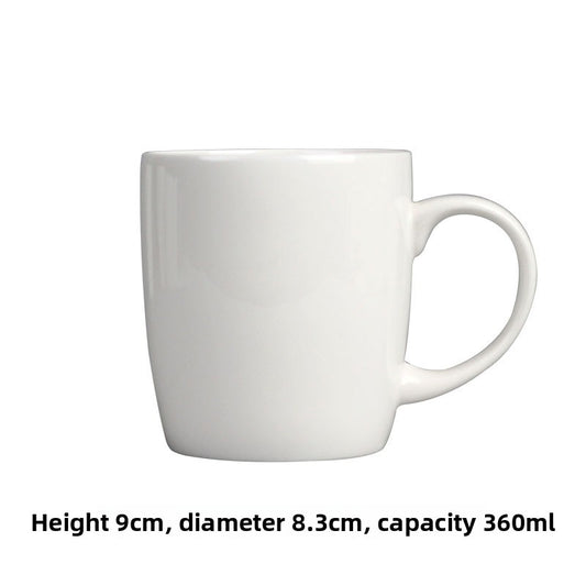 Simple Bone China Coffee Mug  Elegant & Durable Drinkware