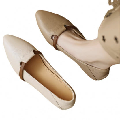 Premium Women's French-Style Suede Low-Heeled Shoes