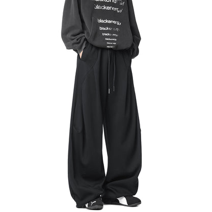 Retro Wide Leg Sweatpants for Women Soft Lounge Daily Wear