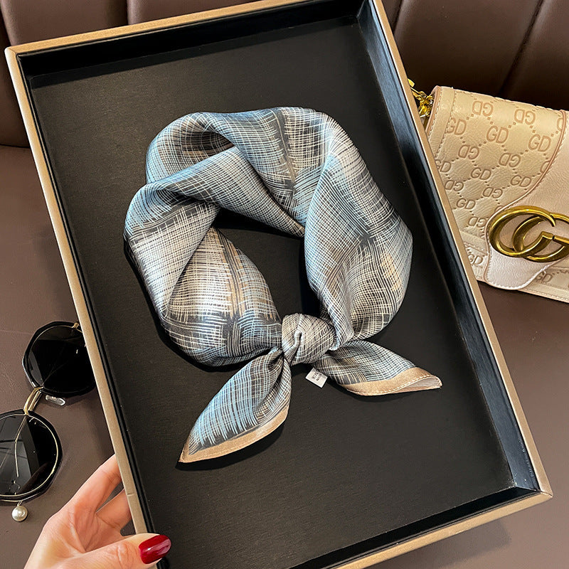 Buy Beige Silk Square Scarf for Women Versatile & Easy to Style