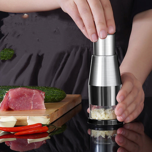 Buy Garlic Crusher Onion Chopper Manual Vegetable Press Tool Pro