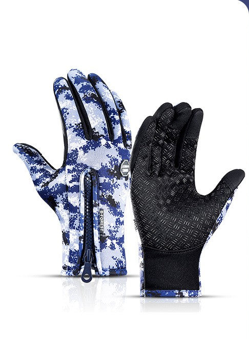 Buy Winter Touch Screen Motorcycle Gloves – Waterproof Fleece
