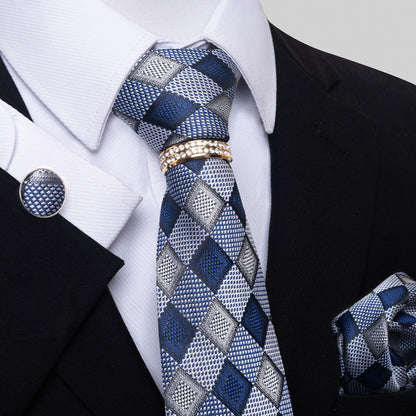 Multi Colored Striped Floral Mens Tie for Formal Party Wear