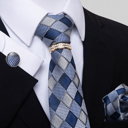 Multi Colored Striped Floral Mens Tie for Formal Party Wear