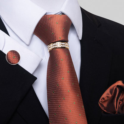 Multi Colored Striped Floral Mens Tie for Formal Party Wear