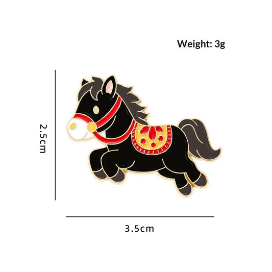 Cute Animal Zodiac Year Gift Brooch Trendy Jewelry Accessory