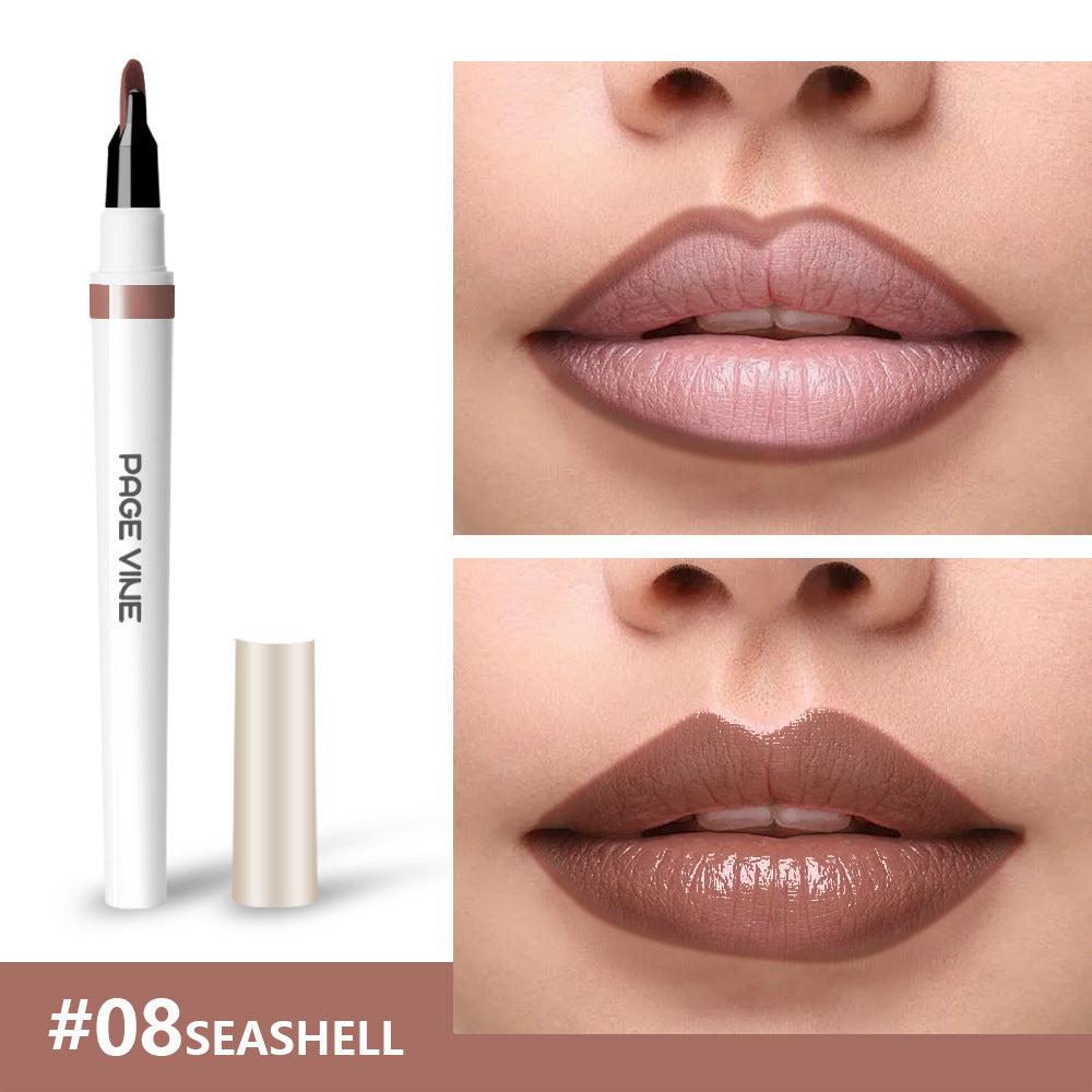 Lip Liner and Gloss Dual Set for Smooth, Long-Lasting Color