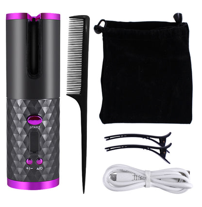 Rechargeable Automatic Hair Curler for Women with LCD Display