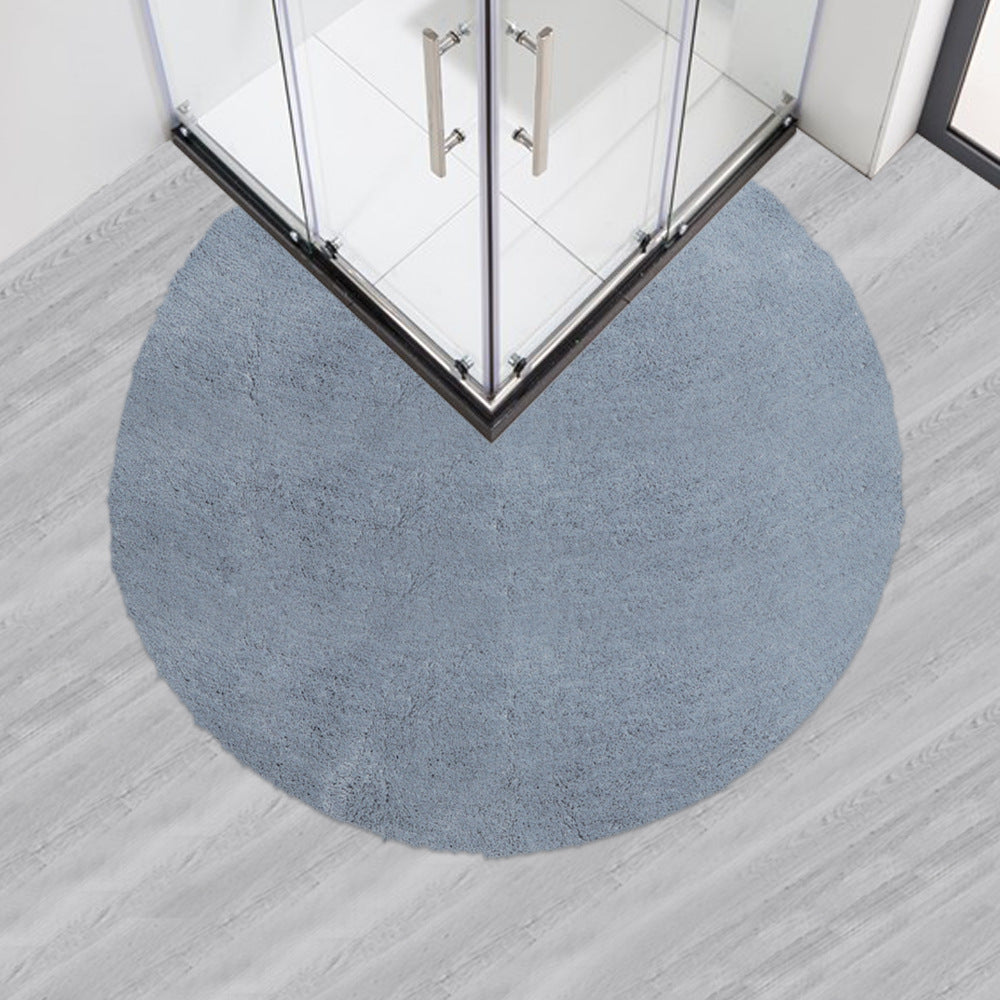 Non-Slip Fan-Shaped Bath Mat for Shower Room Door Global Swanky 1