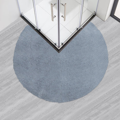 Non-Slip Fan-Shaped Bath Mat for Shower Room Door Global Swanky 1