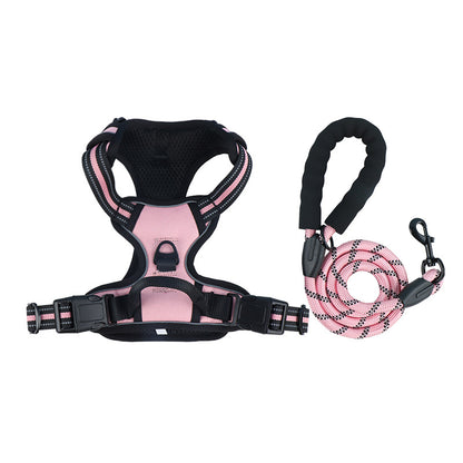 Reflective Dog Harness and Leash for Dogs Daily Walking Use