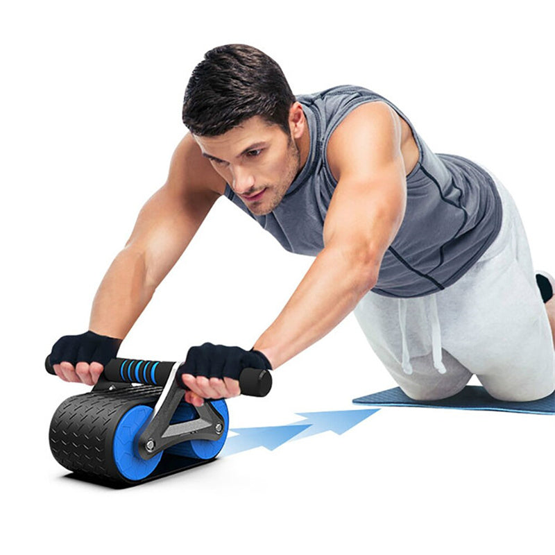 Buy Automatic Rebound Double Wheel Ab Roller for Men Women Gym