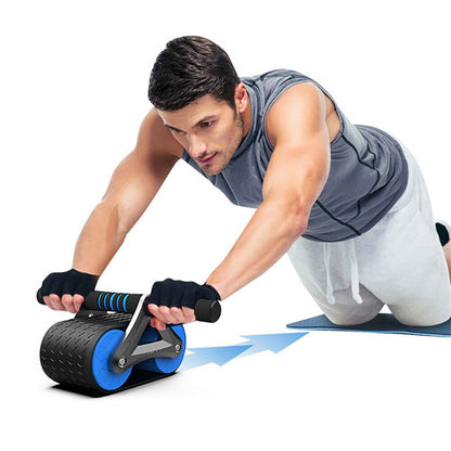 Buy Automatic Rebound Double Wheel Ab Roller for Men Women Gym