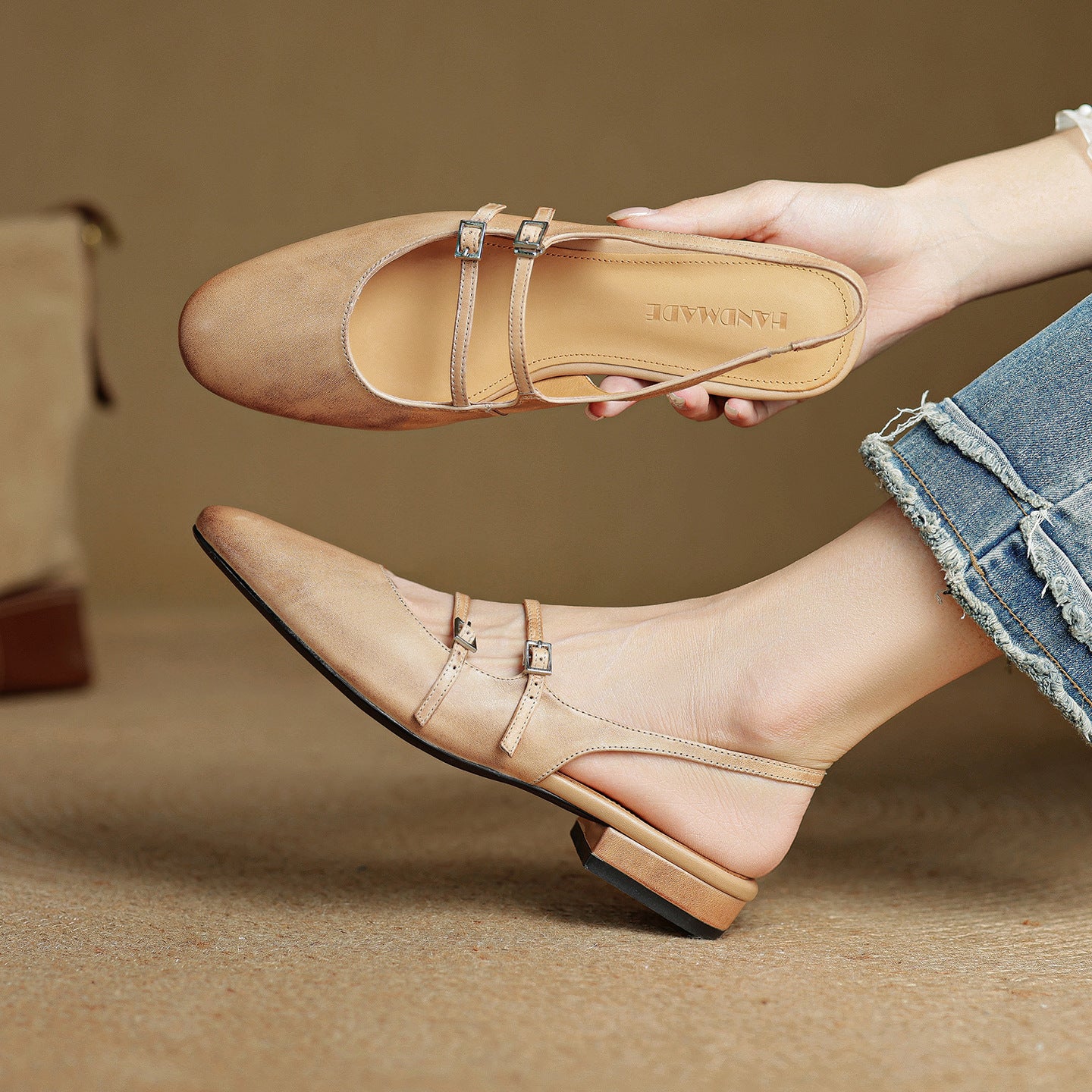 Women's Flat Sandals Soft Sole Single Strap Summer Wear