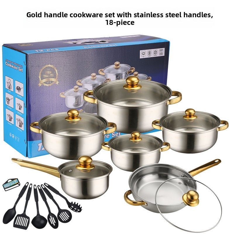 Premium Stainless Steel Cookware Kitchen Pots and Pans Set
