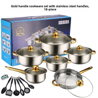 Premium Stainless Steel Cookware Kitchen Pots and Pans Set