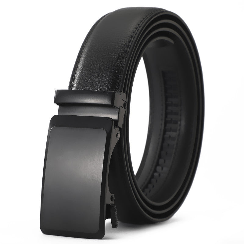 Men’s Genuine Leather Belt Automatic Buckle Stylish & Durable