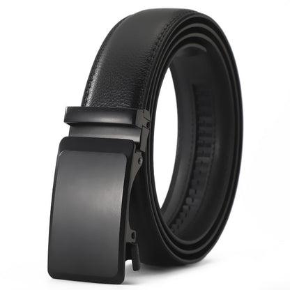 Men’s Genuine Leather Belt Automatic Buckle Stylish & Durable