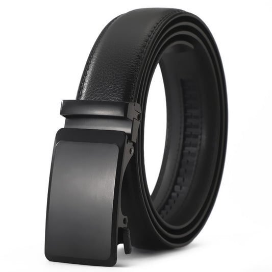 Men’s Genuine Leather Belt Automatic Buckle Stylish & Durable